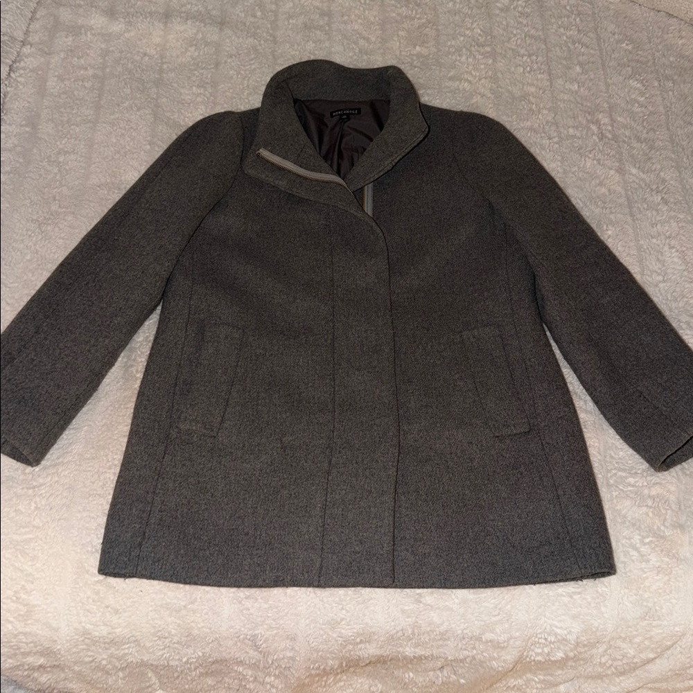 J.Crew Mercantile Wool Blend Gray Coat